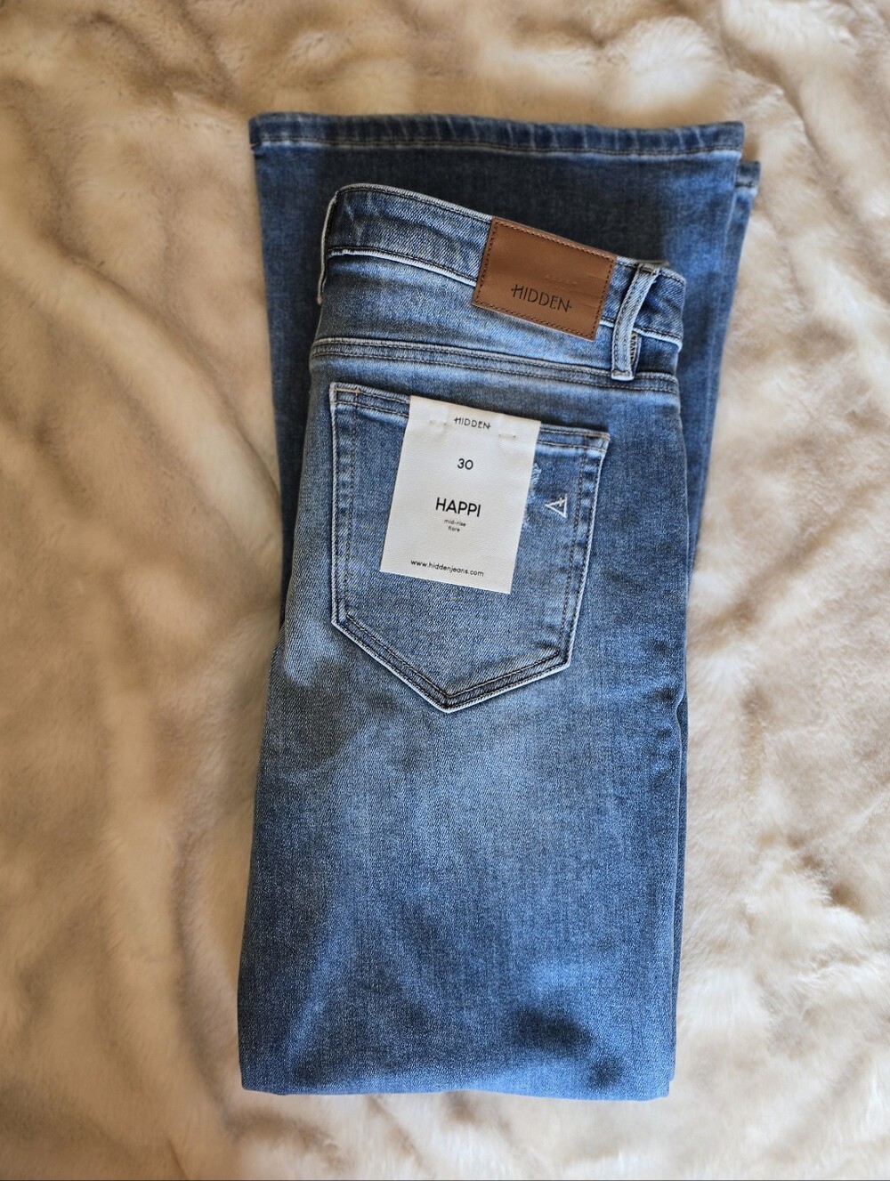 Hidden Denim Blue Happi Women's Bootcut Jeans Size 30 Regular